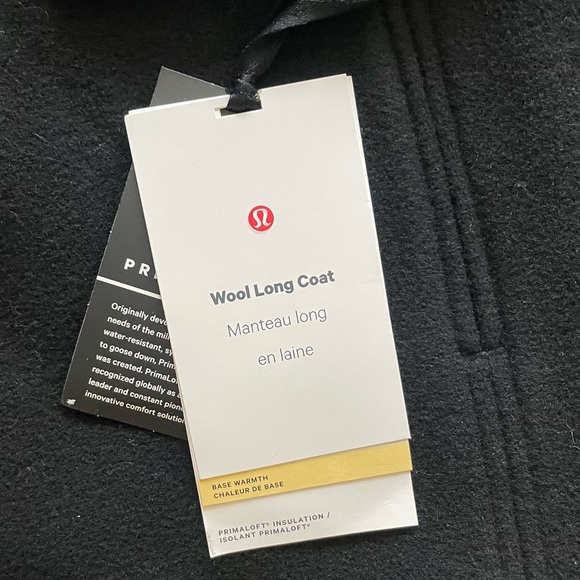 Lululemon Wool Long Coat - Black MSRP $498 - Picture 5 of 11